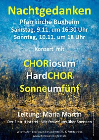 Plakat zum Konzert 